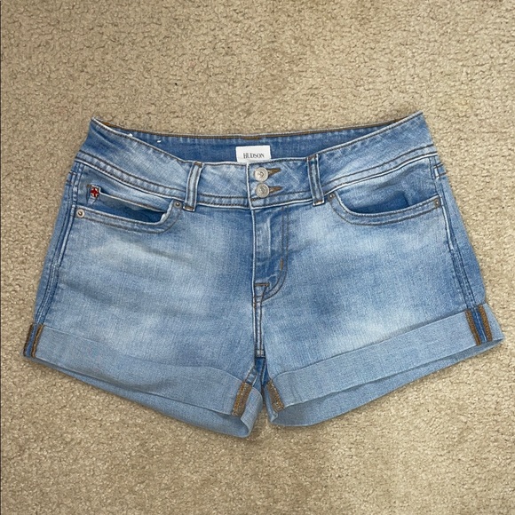 Blue Denim Women Shorts - Picture 1 of 6